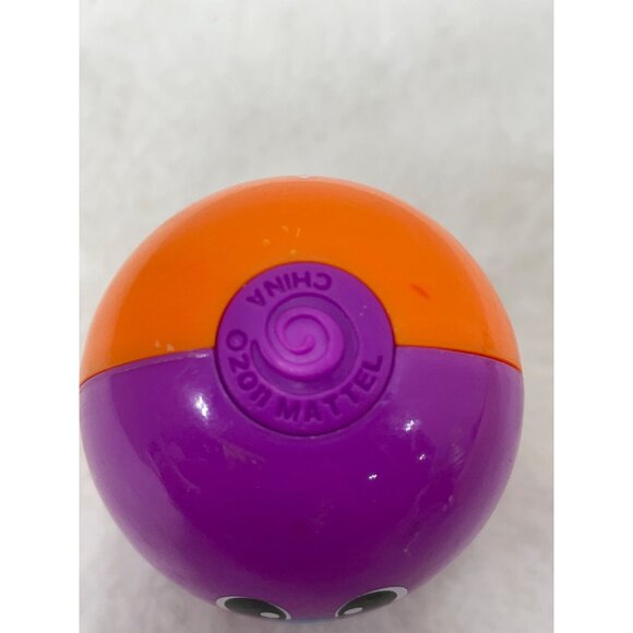 Fisher-Price Baby Toy Roly-Poly Ball Purple & Orange Smiling Face - Picture 4 of 4